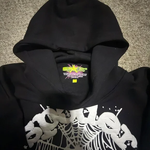 Black & White Spider Hoodie (Brand New)